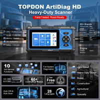 TOPDON Artidiag HD 5" Scanner de diagnostic complet pour camions lourds avec 10 fonctions de service