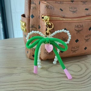 Llavero con Doble Lazo Color Perla, Colgante para Bolso, Joyería DIY, Venta al Por Mayor - Product Image 3