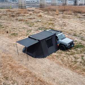 Jason <span class=keywords><strong>Camping</strong></span> noir enduit grande forteresse tente de <span class=keywords><strong>Camping</strong></span> avec évents de fumée de réserve tente latérale de voiture accessoires de <span class=keywords><strong>Camping</strong></span> SUV - Product Image 6