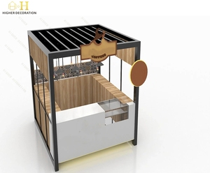 Phong cách đơn giản trong nhà cà phê kiosk kim loại soild gỗ cà phê kiosk Mall đá cẩm thạch cà phê thanh trạm cho các cửa hàng - Product Image 2