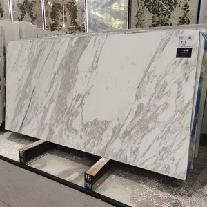 Jazz white chinese natural marble stone slab floor tiles for wall decor project marble