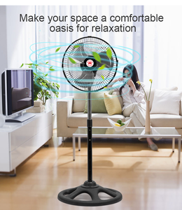 หรูหรา3ความเร็ว110โวลต์หรือ220โวลต์มินิฐานล้อ12นิ้วยืนพัดลมไฟฟ้ายืนแฟน - Product Image 5