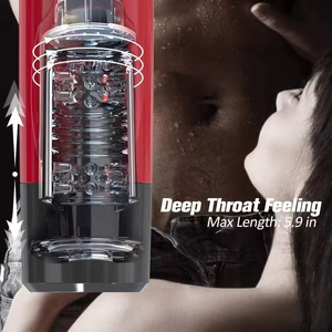 Masturbador Masculino Telescópico Automático, Copa Vaginal con Sonidos, Juguete Sexual Eléctrico de Empuje sin Manos para Hombres - Product Image 4