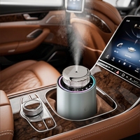Diffuseur d'arômes de voiture en métal de luxe, machine à désodoriser l'air, lumière ambiante, commande intelligente, marche/arrêt automatique, portable pour un usage domestique, parfum