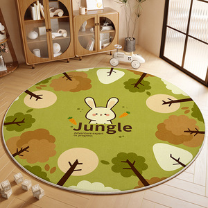 ABC Vòng trẻ em thảm mềm Fluffy thảm cho phòng chơi có thể giặt không trượt mờ cho cô gái chàng trai trẻ em chơi thảm - Product Image 2