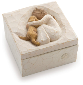 Scatola Portagioie Personalizzata con Logo, Rilievo di Ragazza e Cucciolo, Urna Commemorativa per Animali Domestici, Regalo per Damigelle, Incisione Personalizzata - Product Image 6