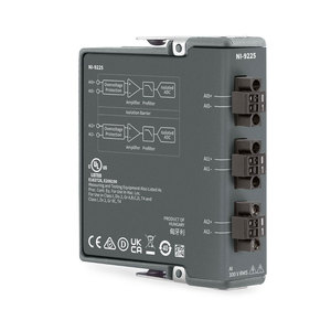 NI-9225, Módulo de entrada de voltaje serie C, 780159-02 780159-01, 300 Vrms, 50 kS/s/canal, 24 bits, entrada simultánea, 3 canales serie C - Product Image 1