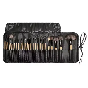 Pinceau de maquillage professionnel à manche en plastique, 24 pièces, échantillon gratuit, marque privée, outils cosmétiques