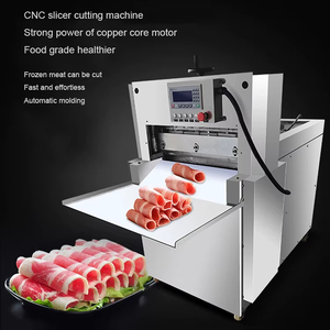 Large Capacity Automatic Frozen <b>Meat</b> <b>Slicer</b> Machine 1 2 4 6 Blades for Industrial Mutton Beef Roll Slicing Factory Use - Product Image 5