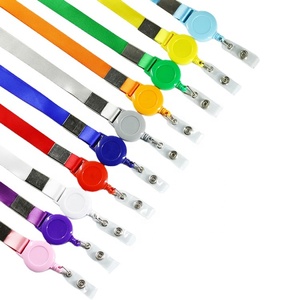 Các loại màu sắc có thể thu vào Polyester dây buộc với <span class=keywords><strong>YoYo</strong></span> huy hiệu Reel clip cho ID thẻ giữ - Product Image 1