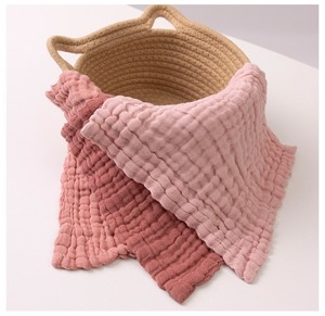 아기 세수 수건 6겹 면 거즈 부드러운 흡수성 세안 타월 신생아 유아 턱받이 수유용 천 - Product Image 2
