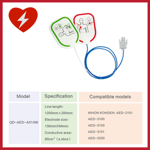 Elettrodi in Schiuma Monouso per Defibrillatore, Adatti Universalmente per Adulti/Bambini, Defibrillatori Esterni Automatici AED Medici - Product Image 5