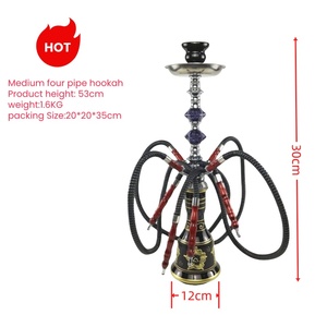 Narguilé Chicha Tendance en Gros 4 Tuyaux pour Bar à Chicha - Product Image 6