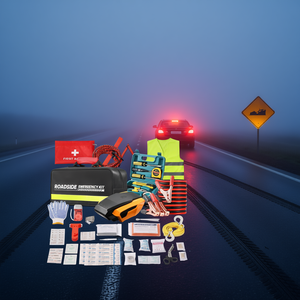 Kit de emergencia para coche de 32 piezas, botiquín médico de primeros auxilios para vehículos, herramientas de emergencia esenciales - Product Image 2