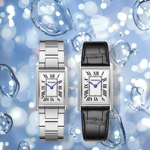 Montre-bracelet élégante de qualité supérieure en acier inoxydable 316 avec mouvement à quartz et fermoir papillon double bouton-poussoir pour un usage quotidien décontracté - Product Image 4