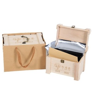 Caja de regalo de madera, caja de almacenamiento rectangular de bambú hecha a mano para uso doméstico y manualidades. - Product Image 2