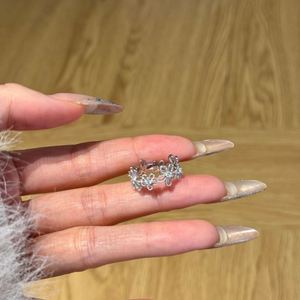 Dylam Lovely <b>Dainty</b> Fine Fashion Jewelry Rhodium Plated 925 Sterling Silver Cluster Flower 5A Zirconia Daily Wear Women <b>Rings</b> - Product Image 6