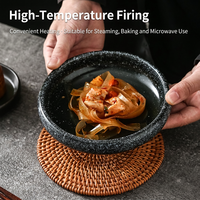 Plat à sauce en céramique de style japonais, bol rond pour trempette, plat de service pour sauce soja, vinaigre et en-cas
