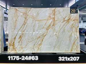 Mármol Calacatta Super Gold Cresto, Diseño Moderno, Pulido, Impermeable, para Paredes, Villas, Salas de Estar, Comedores, Baños, Cocinas, Exteriores - Product Image 4