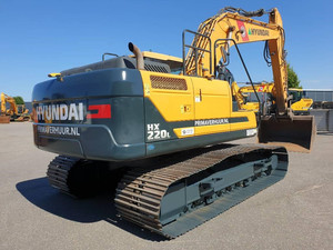 รถขุดตีนตะขาบมือสองจากเกาหลี รุ่น Hyundai HX220HD เครื่องยนต์ Yanmar ปั๊มประสิทธิภาพสูง ลูกปืน เกียร์ ปี 2023 - Product Image 3