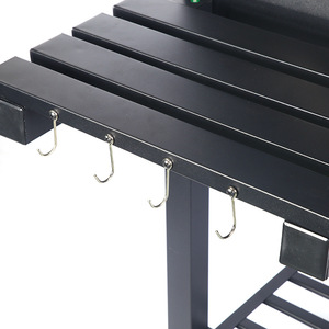 <span class=keywords><strong>Griglia</strong></span> <span class=keywords><strong>Barbecue</strong></span> a Carbone da Esterno <span class=keywords><strong>per</strong></span> Giardino, Carrello <span class=keywords><strong>di</strong></span> Grandi Dimensioni in Acciaio al Carbonio e <span class=keywords><strong>Ferro</strong></span>, Affumicatore <span class=keywords><strong>per</strong></span> Feste all'Aperto, Colore Nero - Product Image 6