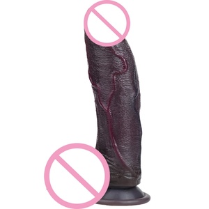 ORALSX 4cm Diameter Black <b>Dildo</b> Realistic Cock with Suction Cup Silicone Soft <b>Dildo</b> Anal Plug Artificial Penis for Women Sex Toy - Product Image 5