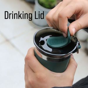 Vaso Térmico de Acero Inoxidable de 16 oz con Tapa y Correa, Aislamiento al Vacío, Antiderrames, Aislamiento Térmico de 6 a 12 Horas, Apto para Agua Hirviendo - Product Image 4
