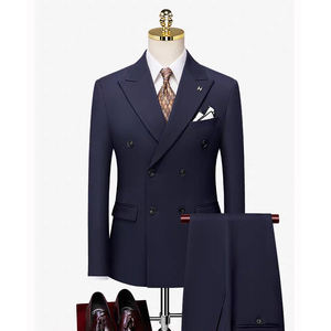 Terno Masculino Personalizado Feito à Mão Nova Moda Leve Clássico Terno de Poliéster Masculino para Viagens de Negócios - Product Image 2