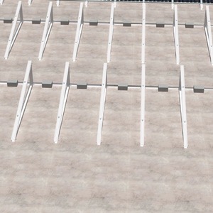Support de montage solaire fixe en aluminium Lianbang pour panneaux photovoltaïques, traitement de surface anodisé - Product Image 1