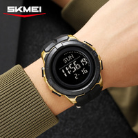 SKMEI 2564 Herren Outdoor Sport Digitaluhr Alarm Wasserdicht Harz-Zifferblatt Multifunktions-Kompass Kalorien- und Kilometerdatenspeicherung