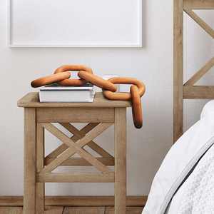 Cadena de madera tallada a mano estética marrón de Venta caliente nuevo estilo decoración de granja Rural para hogar y restaurantes - Product Image 5