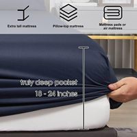 Draps de lit en soie 100% coton égyptien, 600 fils, qualité hôtelière 5 étoiles, respirants et rafraîchissants