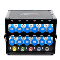 Boîte d'alimentation industrielle Shangyi à 12 prises 63A avec indice de protection IP54 pour l'éclairage de scène, les écrans LED de grande taille, 220V Performance