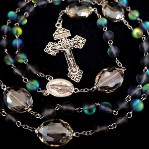 Monili d'<span class=keywords><strong>argento</strong></span> all'ingrosso all'ingrosso del <span class=keywords><strong>rosario</strong></span> cattolico per la preghiera - Product Image 2