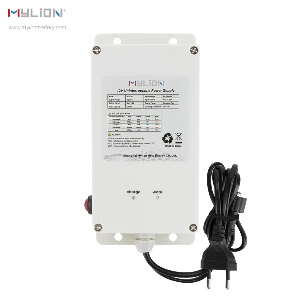 Mylion 24V 2A 3A 5A 120Wh UPS ingresso solare esterno batteria al litio impermeabile di riserva di alimentazione ininterrotta