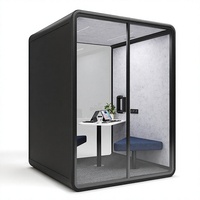Cabine téléphonique de bureau insonorisée prête à être expédiée, cabine acoustique pour une seule personne, salle de réunion privée