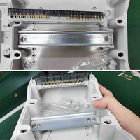 Boîtier de distribution étanche ONESTO IP65 en ABS avec couvercle transparent pour montage ouvert, boîtier électrique