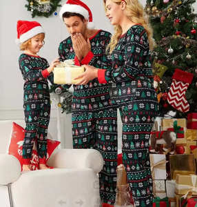 Green Christmas Matching <b>Pajamas</b> a Xmas Winter Sleepwear Bamboo <b>Mens</b> Womens Homewear Loungewear Soft Cotton Modal Pj <b>Sets</b> Xmas - Product Image 3