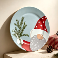 Assiettes de présentation de luxe personnalisables en PP pour steak, 13 pouces, durables et réutilisables, ensemble de vaisselle de mariage de 50 pièces, motif personnalisé Woju