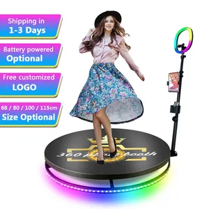 Video 360 Photo Booth Machine Automatic Free Inflation Props Camera 360 Degree Video Photobooth Machine For Game