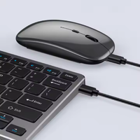 Combinaison souris et clavier double mode à personnalisation rapide de petite quantité BT 2.4Ghz charge sans fil ensemble clavier et souris de bureau silencieux