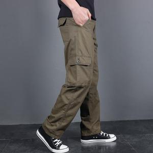 <span class=keywords><strong>Pantalon</strong></span> <span class=keywords><strong>Homme</strong></span> Léger Décontracté Coupe Droite Multi-Poches <span class=keywords><strong>Grande</strong></span> <span class=keywords><strong>Taille</strong></span> Automne Vente en Gros - Product Image 1