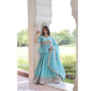 Premium Designer Readymade Lehenga Choli Set for <b>Women</b> <b>Wedding</b> and Party Wear Embroidered Lehenga Choli - Product Image 1