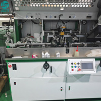 Ensembles de machines de sérigraphie rotatives 4 couleurs pour petites tasses de parfum en verre et bouteilles.