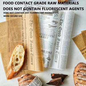 Customized Thin Paper <b>Food</b> Grease Resistant Wrapper for Burgers Sandwiches Bread and Cookies Fat Resistant Logo Printing - Product Image 3