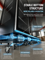 Nouvelle Vitrine Réfrigérée Verticale à Porte Unique en Acier Galvanisé Durable, Étagères Réglables, Température Unique,