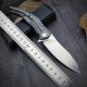 Navaja de Bolsillo EDC con Hoja de Acero D2 de 3.62 Pulgadas, Cuchillo Plegable de Supervivencia y Rescate para Exteriores con Mango de G10 y Acero 420 para Camping - Product Image 2