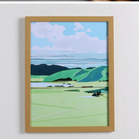 Marcos de Fotos Modernos y Ecológicos de Madera con Impresión UV, de Doble Uso, para Exhibición en Pared o Mesa, para Fotos Familiares y Obras de Arte