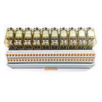Module de relais basse consommation 10CH SMD-10DO-2CO-DRY-T/T 24VDC RJ2S-CL-A220 DPDT Rail DIN Bornier à ressort Interface PLC Shimaide