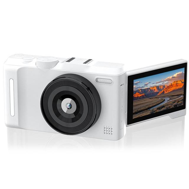 Factory Directly Sell DX9 48MP 4K 3 Inch HD LCD Flip Screen Retro Style CCD Mirrorless Digital Camera